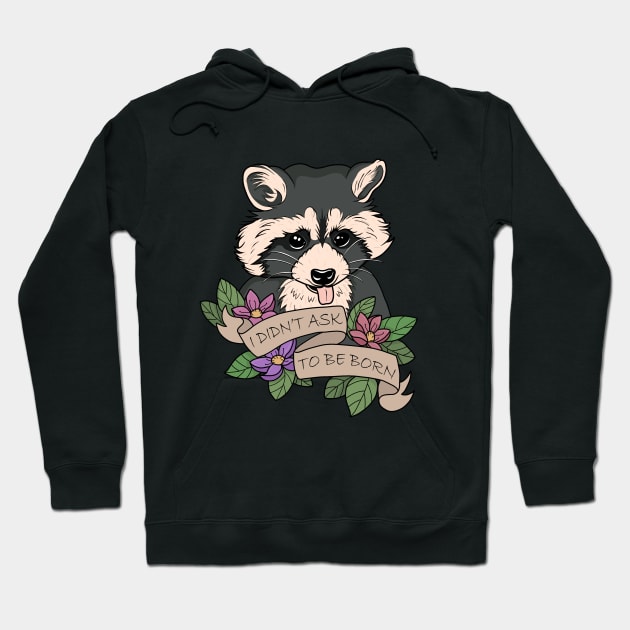 Raccoon Hoodie by valentinahramov